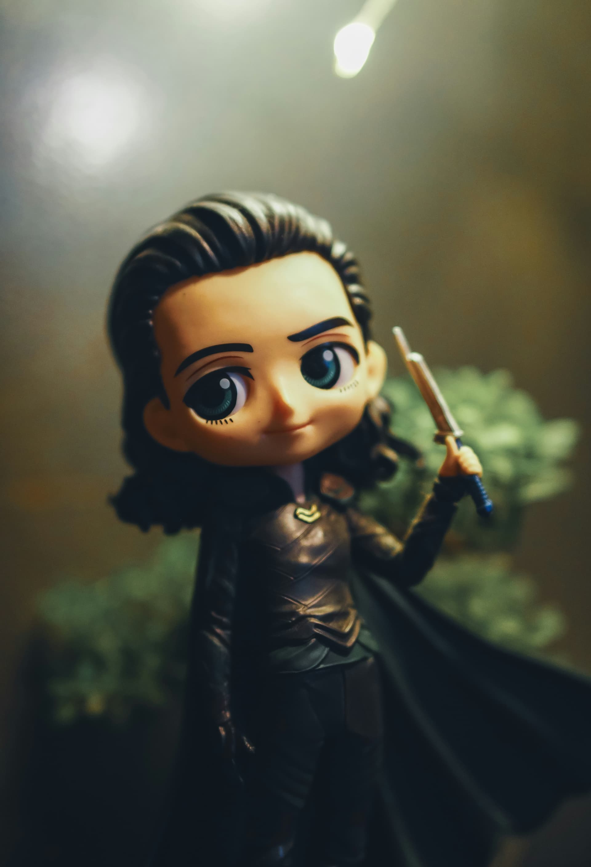 Figurine of Loki (the one from Marvel universe) as reference to Grafana Loki